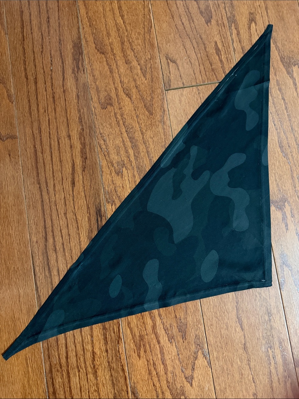 Shades of Gray/ Black Camo Dog Bandanna - used